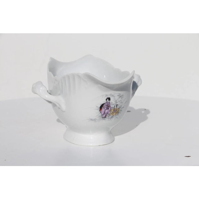 1970s Vista Alegre Portugal Porcelain Chinoiserie Sauce Boat, Gravy Boat For Sale - Image 13 of 13