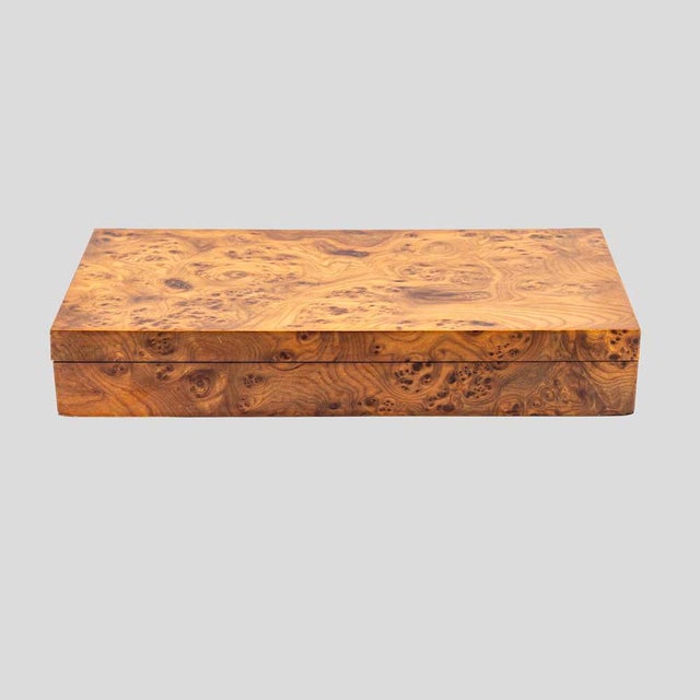 Wood Large Vintage Maple Box, Italy, 1960s For Sale - Image 7 of 7