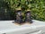 Black Vintage Neoclassical Greek Corinthian Helmet Bookends in Black & Gilt Finish, a Pair For Sale - Image 8 of 10