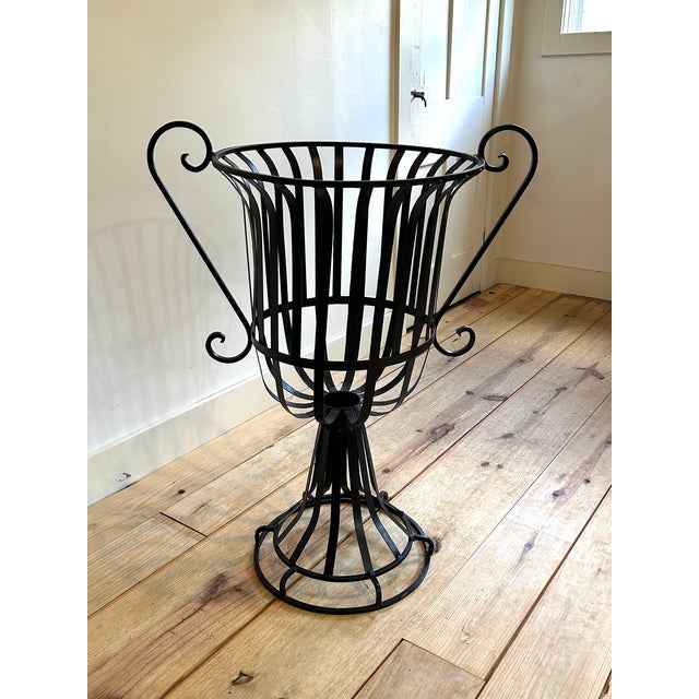 1950s 1950's Wrought Iron Planter For Sale - Image 5 of 5