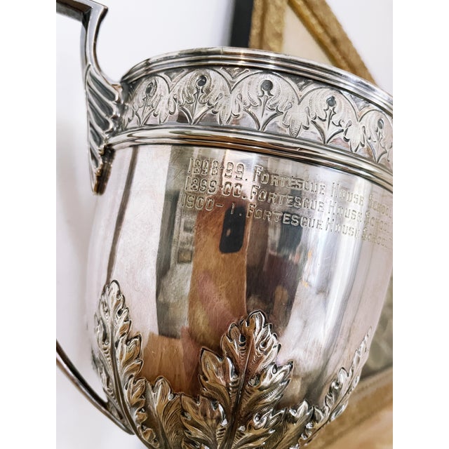 1898 Silver Plated English Football Trophy For Sale - Image 4 of 9