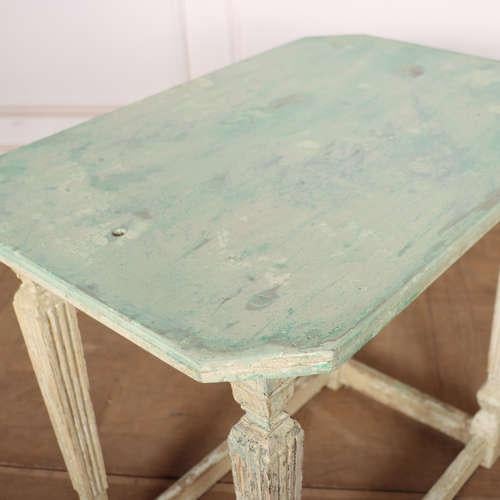 White Original Painted French Lamp Table For Sale - Image 8 of 10