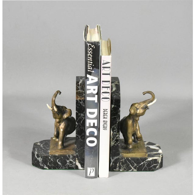 1930s Art Deco French Bookends in Bronze from H. Fady, 1930s, Set of 2 For Sale - Image 5 of 14