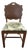 1930s Art Deco Vanity Chair Featuring Walnut Burl Veneer Inlay With Embroidered For Sale