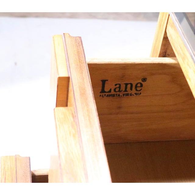 Mid 20th Century Brutalist Lane Staccato Armoire Wardrobe Chifferobe For Sale - Image 16 of 18