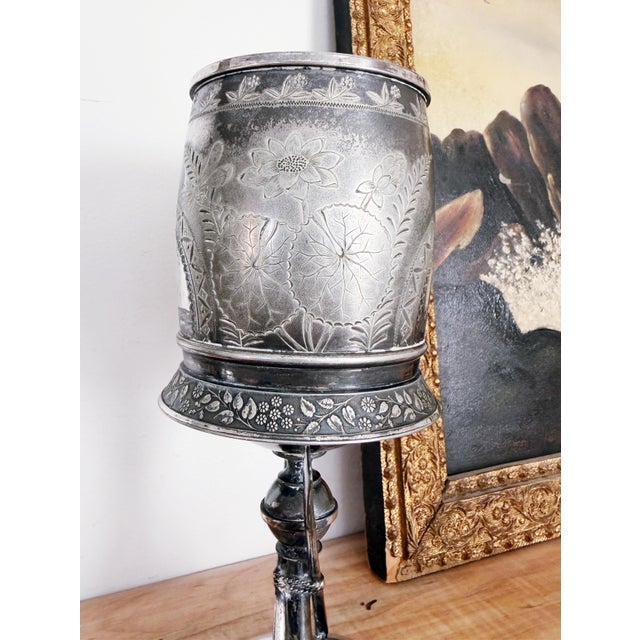 1888 Silver Plated Figural Chicago Navy Rowing Trophy For Sale - Image 10 of 10