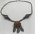 Vintage Tibetan-Style Carnelian Cabochon and Brass Link Necklace For Sale In New York - Image 6 of 6