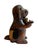 Brown Brush Holder in Carved Wood, 1920s For Sale - Image 8 of 13