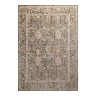 Chris Loves Julia x Loloi Rosemarie Sage / Blush 5' x 7'-10" Area Rug For Sale
