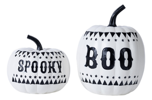 Spooky and Boo Pumpkin (Set of 2)