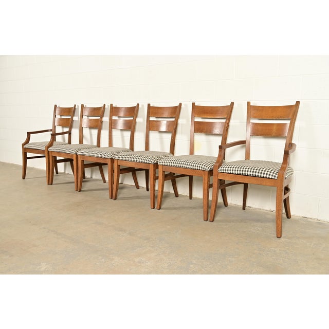 Stickley Mission Oak Arts & Crafts Dining Chairs, Set of Six For Sale - Image 14 of 14
