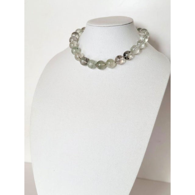 2020s Phantom Quartz Knotted Necklace For Sale - Image 5 of 11