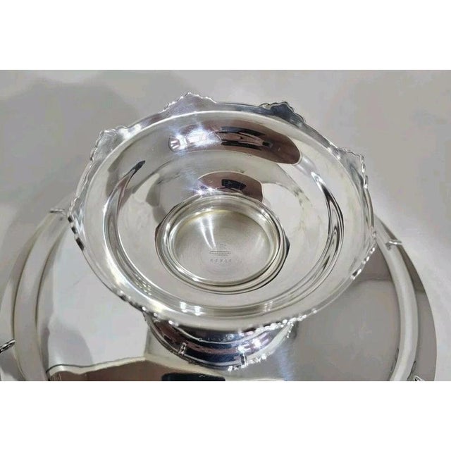 Antique Art Deco Sterling Silver Compotier from Walker & Hall, 1932 For Sale - Image 11 of 16