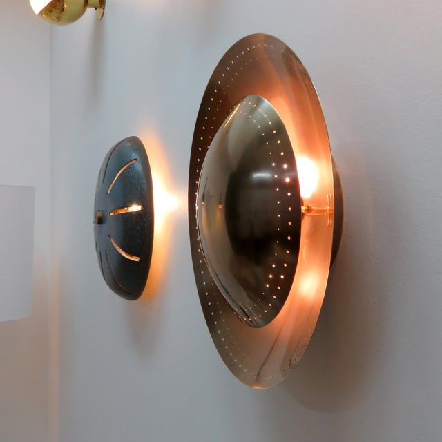 Oculus™ Brass Wall Light by Gallery L7 For Sale - Image 9 of 10