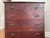 Maroon Early American Pine Large Mule Chest W/ Lift Top For Sale - Image 8 of 12