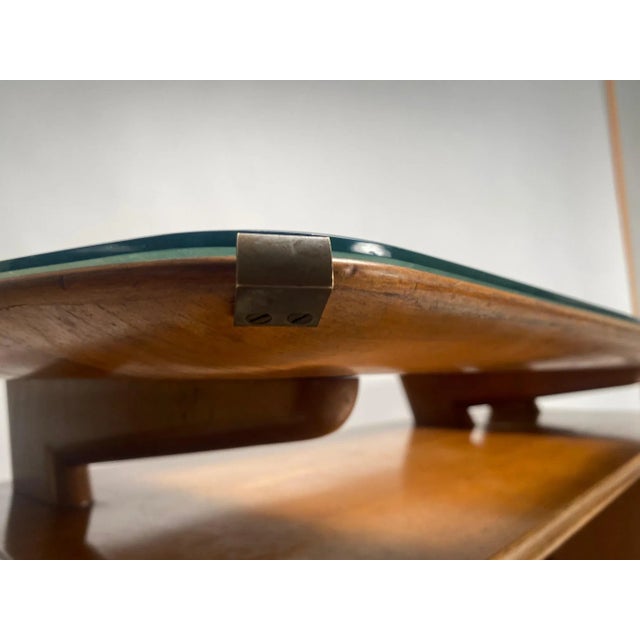 Metal Desk in Wood and Glass attributed to Melchiorre Bega, Italy, 1950s For Sale - Image 7 of 9