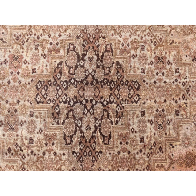 Antique Persian Tabriz Handmade Wool Carpet For Sale - Image 4 of 13