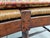 Antiqued Rush Three Seat Bench With Kilim Style Cushion For Sale - Image 10 of 13