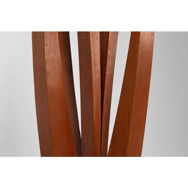 Frans Hermes Abstract Pine Sculpture Netherlands 1970 For Sale - Image 9 of 13
