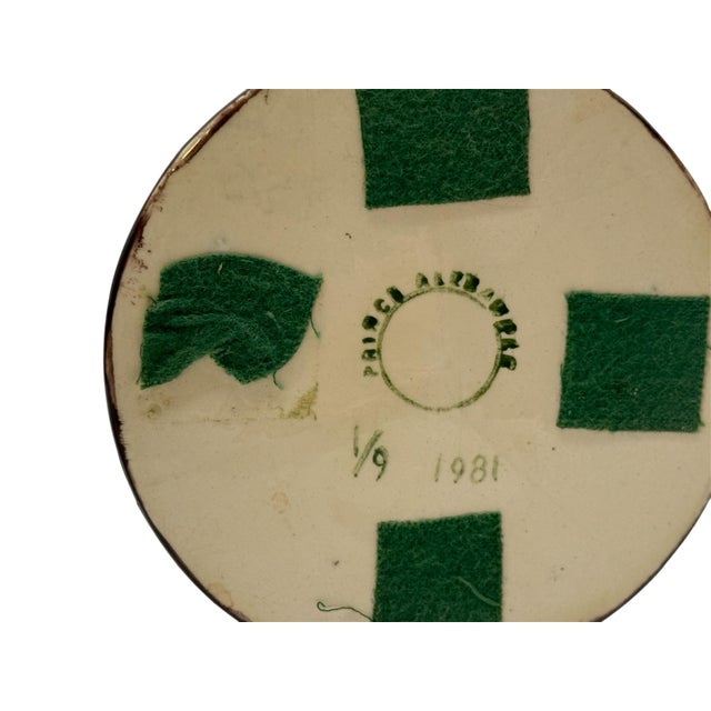 Pair of Limited Edition Asparagus Form Studio Ceramic Candlesticks by Prince Alexander 1981 (1/9) For Sale - Image 11 of 11