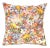 Floral Mosaic Genuine Leather Pillow For Sale