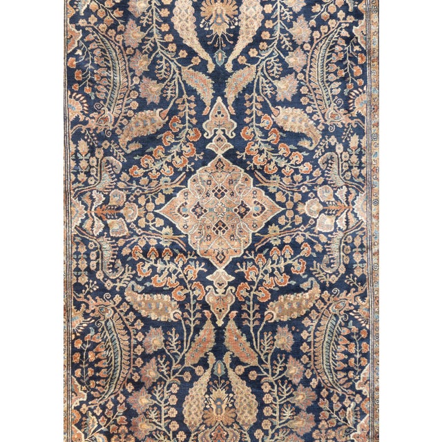 Persian Antique Farahan Sarouk Rug 8'6'' X 11'2'' For Sale - Image 3 of 13