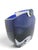 Stunning Baccarat Oceanie Cobalt Crystal vase designed by Thomas Bastide, featuring a deep blue cobalt body encased in...