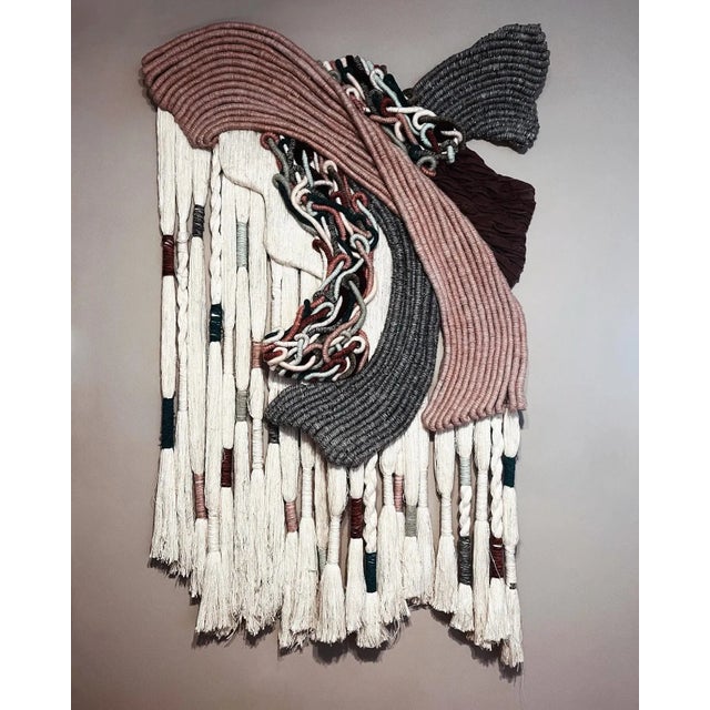 Made by Macramates in the 1980s, this stunning and large wall tapestry brings a touch of magic to any room. It’s truly a...