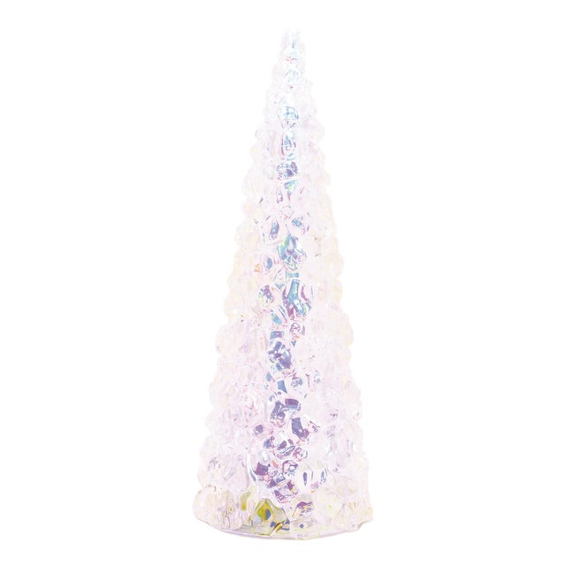 Iridescent LED Pine Tree 17.5"H For Sale