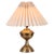 Brass Lamp with White Shade, 1930s For Sale - Image 10 of 10