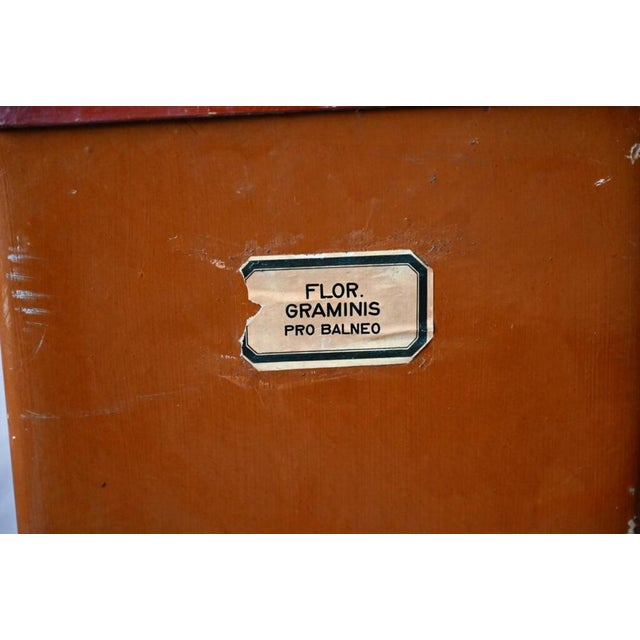 Industrial Large Industrial Herbalist Cardboard Box For Sale - Image 3 of 16