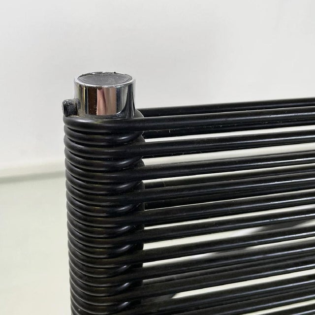 Metal Set of Modern Italian Black Spaghetti Chairs attributed to Giandomenico Belotti for Alias, 1980s For Sale - Image 7 of 16