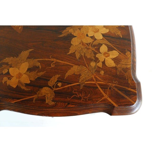 Beige Art Nouveau Pedestal by Emile Gallé, 1900s For Sale - Image 8 of 18