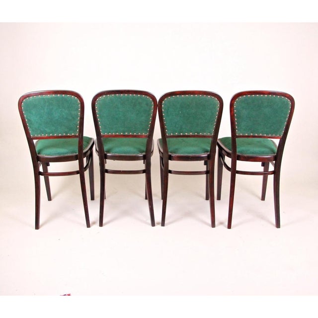 Art Nouveau Dining Chairs by Marcel Bomber for Thonet, Austria, 1910s, Set of 4 For Sale - Image 3 of 8