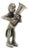 Silver Figure of Musician Playing the Euphonium For Sale