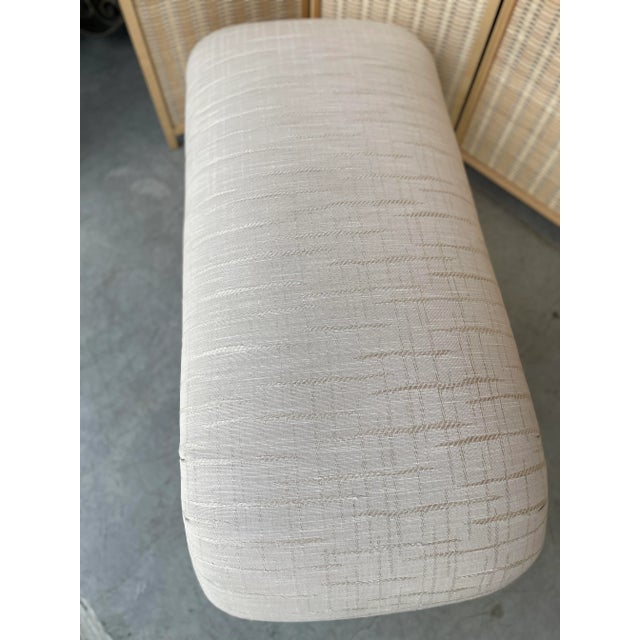 1970s 1970s Vintage Curved Waterfall Bench in the Style of Karl Springer For Sale - Image 5 of 13