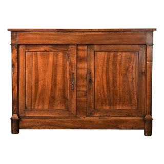 French 19th Century Empire Inspired Walnut Buffet For Sale