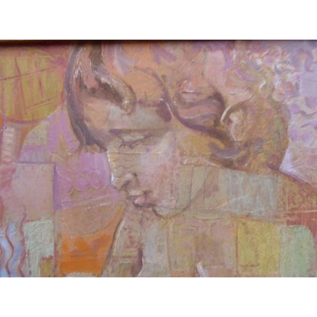 Mother and Child Portrait, 1960s, Oil on Board For Sale - Image 12 of 14