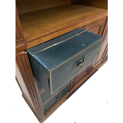 Dutch Oak Notary Cabinet, 1900s For Sale - Image 10 of 12