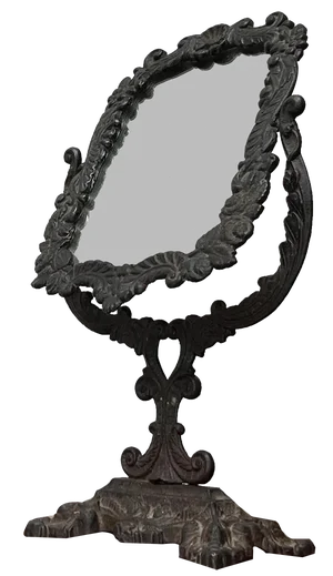 Victorian Cast Iron Table Mirror, 1900s