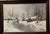 Hill Jean, Belgium Winter Landscape Man Alone Church in the Background, 1916, Oil on Canvas, in Very Good conditions....