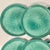 Vintage Italian Boho Chic Faux Ceramic Turquoise Melamine Dinner Plates - Set of 6 For Sale - Image 4 of 8