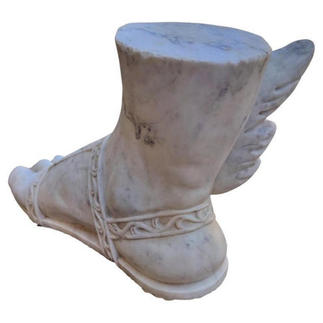 Baroque Antique Italian Feet of Mercury, 1800s For Sale - Image 3 of 9