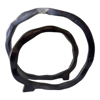 Contemporary Abstract Metal Ring Sculpture For Sale