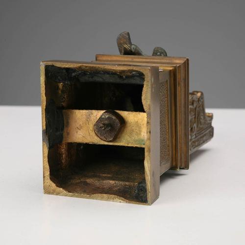 Sculpture Saint Peter in Bronze with Micromosaic For Sale - Image 9 of 10