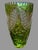 Vintage Nachtmann Green Cut to Clear 10.5" Art Glass Vase In very good original condition showing some typical age-...