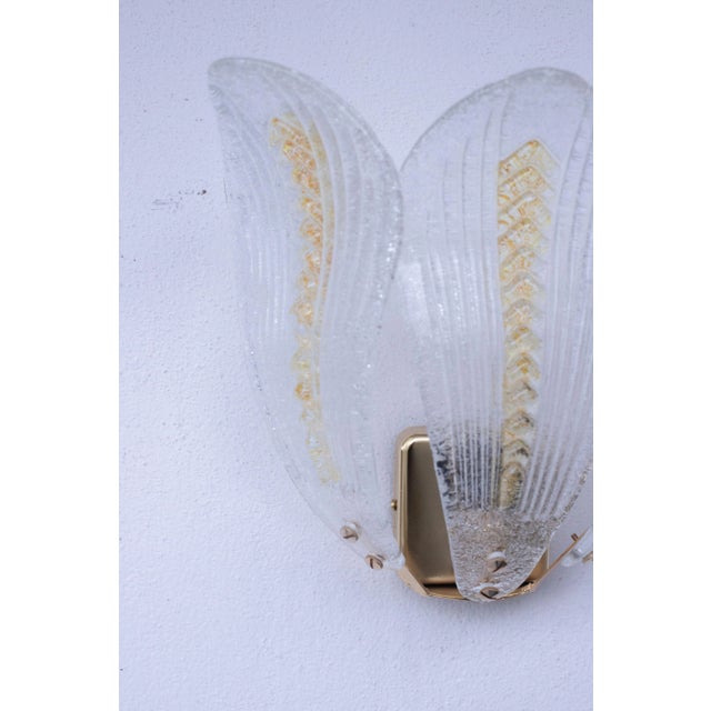 Yellow Set of 4 Murano Wall Lights and Table Lamp, 1980s For Sale - Image 8 of 12