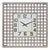 Lattice Wood Wall Clock 29.5"SQ For Sale