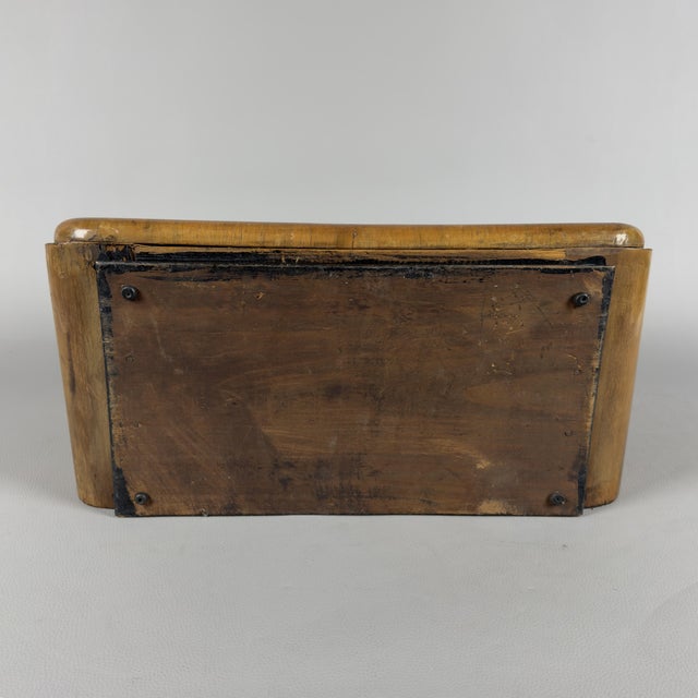 Metal Vintage Wooden Radio, 1940 For Sale - Image 7 of 13