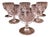 French Crystal Glass Wine Glasses from Baccarat, 1970s, Set of 6 For Sale